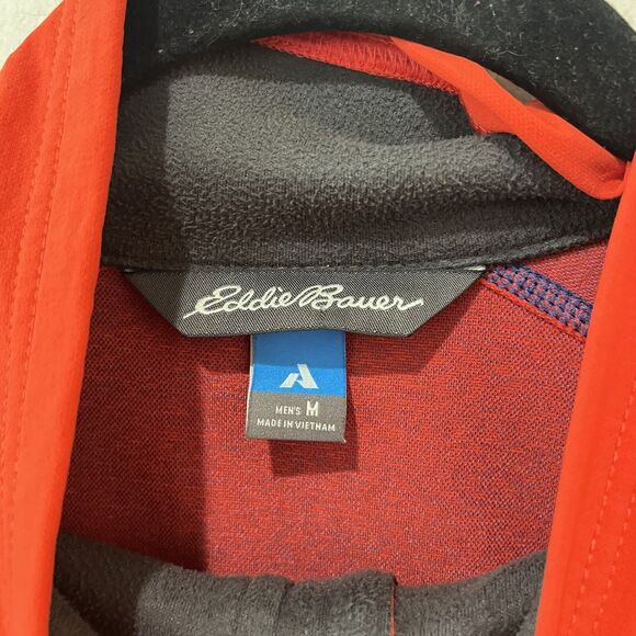 Eddie Bauer Jacket Men’s Medium Orange First Ascent Sandstone Stretch Zip Nylon - Picture 4 of 9